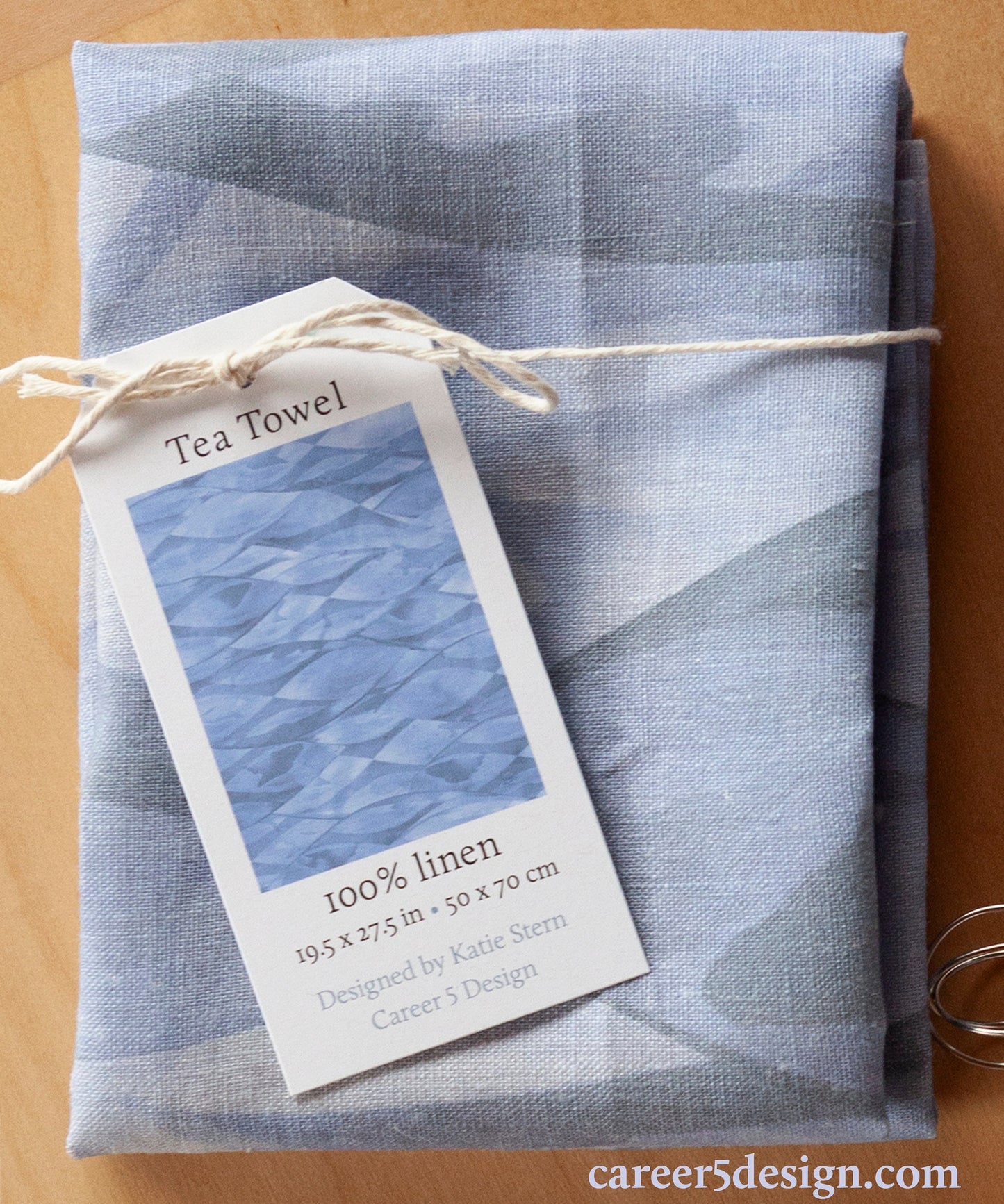 Tea Towel - Water Currents | Summer | Lake tea towel | Flowers | Sunshine | Calm Water | eco friendly | Home Decor