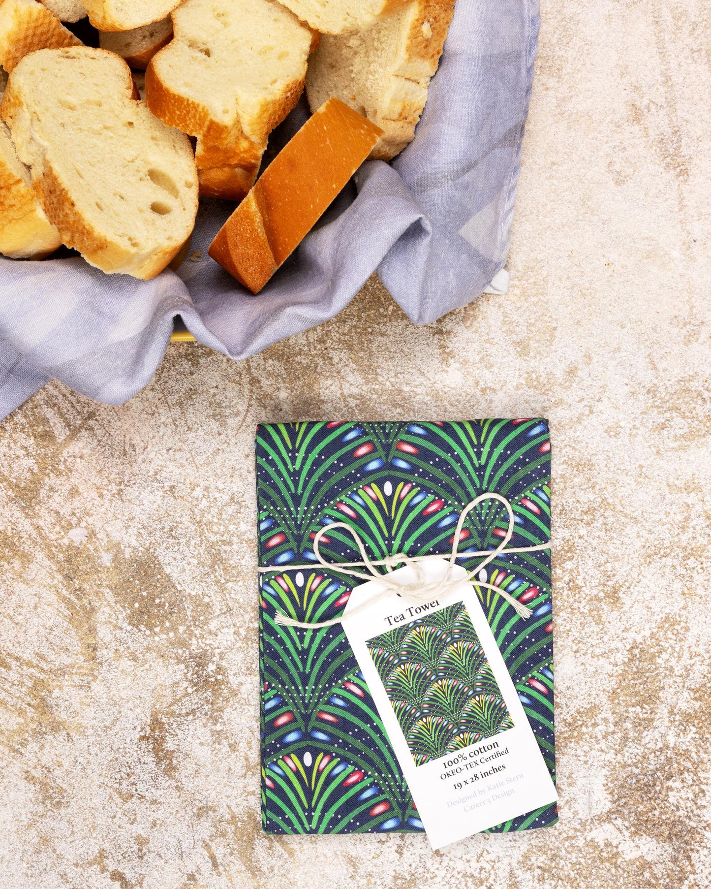 Christmas Tree Tea Towel | Xmas Tree Tea Towel | Forest Christmas Trees | Holiday Trees Lights| 18x30 Inch Cotton Tea Towel