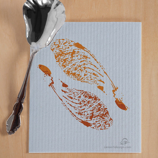 Swedish Dish Cloth | Sweden Dish Cloth | Autumn Seeds | Eco Friendly | Autumn Colors | Fall Decor | Katie Stern | Career 5 Design