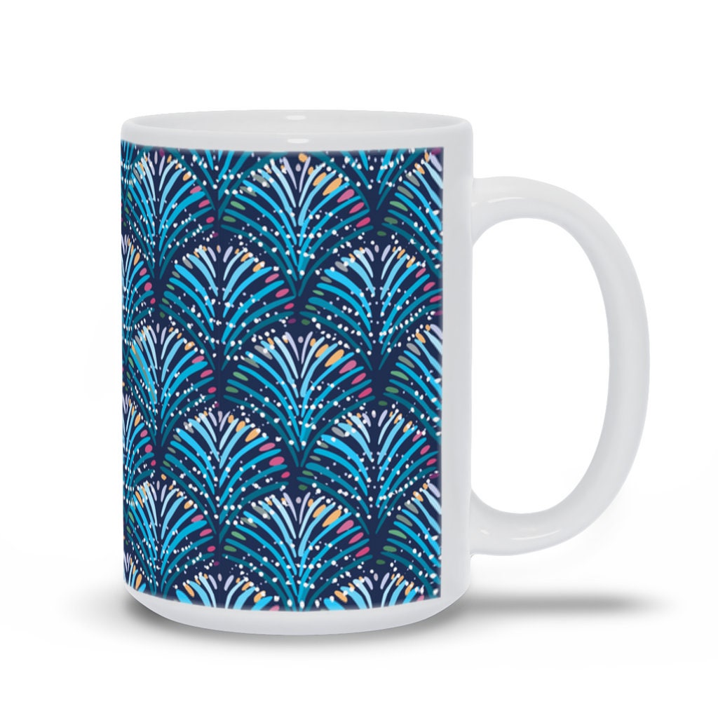 Autumn Forest 15 Oz Mug | Autumn Leaves | Forest Trees | Patterned Mug