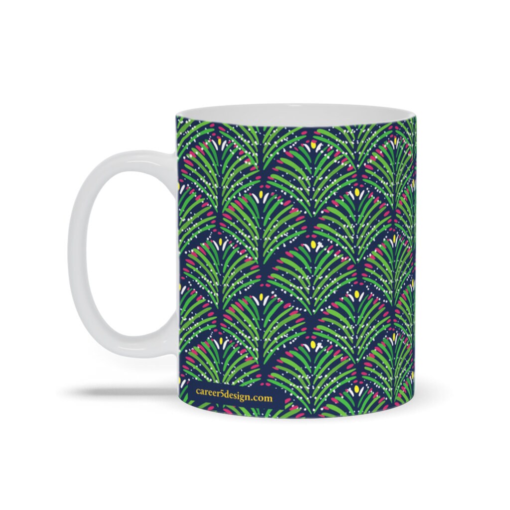 Christmas Tree 11 Oz Mug | Holiday 11 Oz Mug | Christmas Forest Mug | Careeer5design | Hygge Christmas | Katie Stern