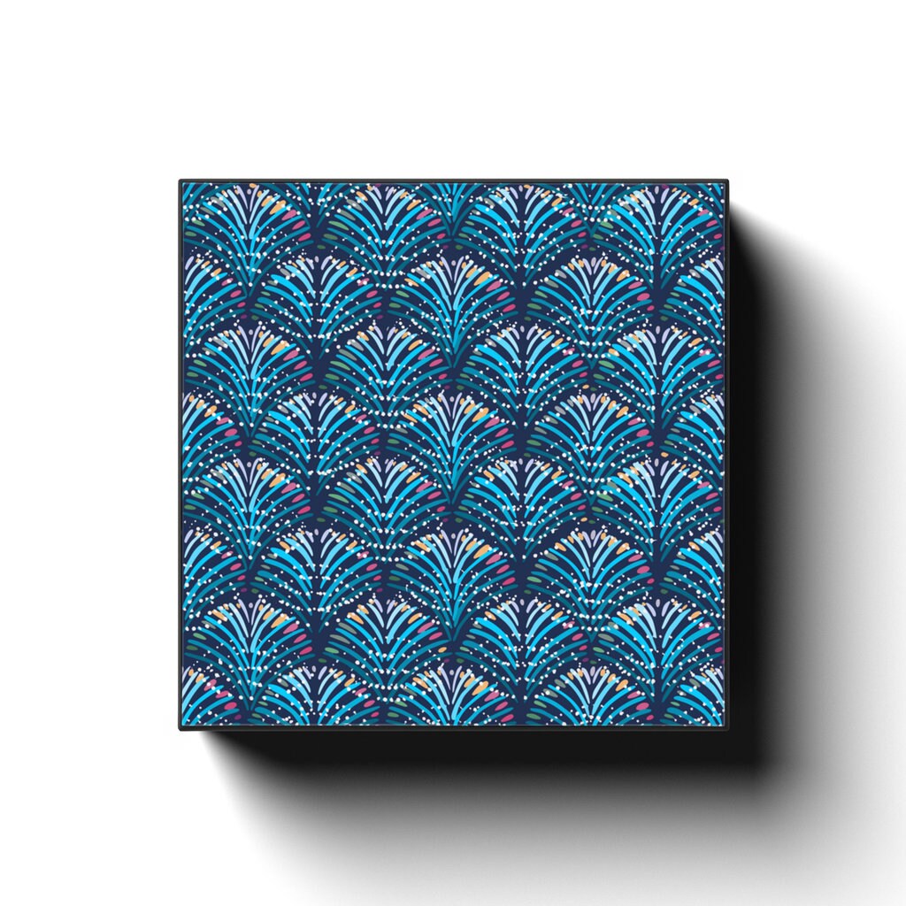 Autumn Forest 6 Inch Canvas Print | Blue Spruce Autumn | Autumn Colors On Trees | Katie Stern | Career 5 Design