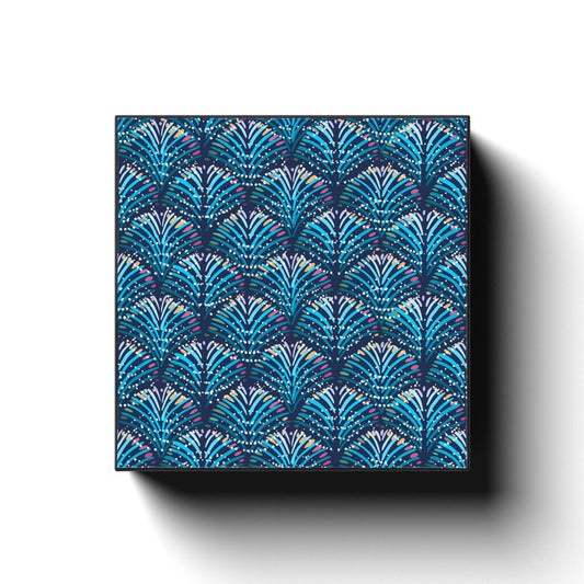 Autumn Forest 6 Inch Canvas Print | Blue Spruce Autumn | Autumn Colors On Trees | Katie Stern | Career 5 Design