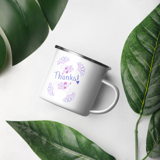 Thanks! Enamel Mug