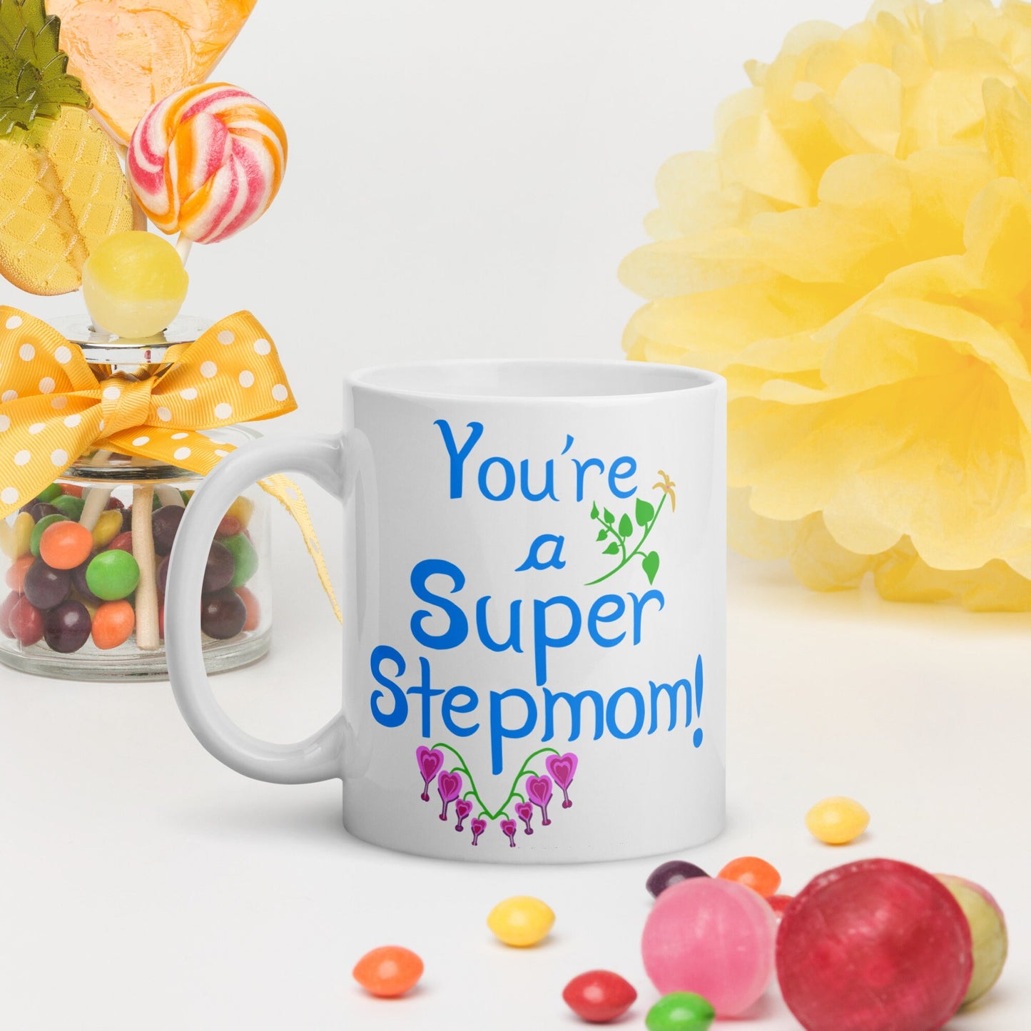 Gift for Stepmother white glossy mug | 11 oz | Mother's Day mug | gift for stepmom