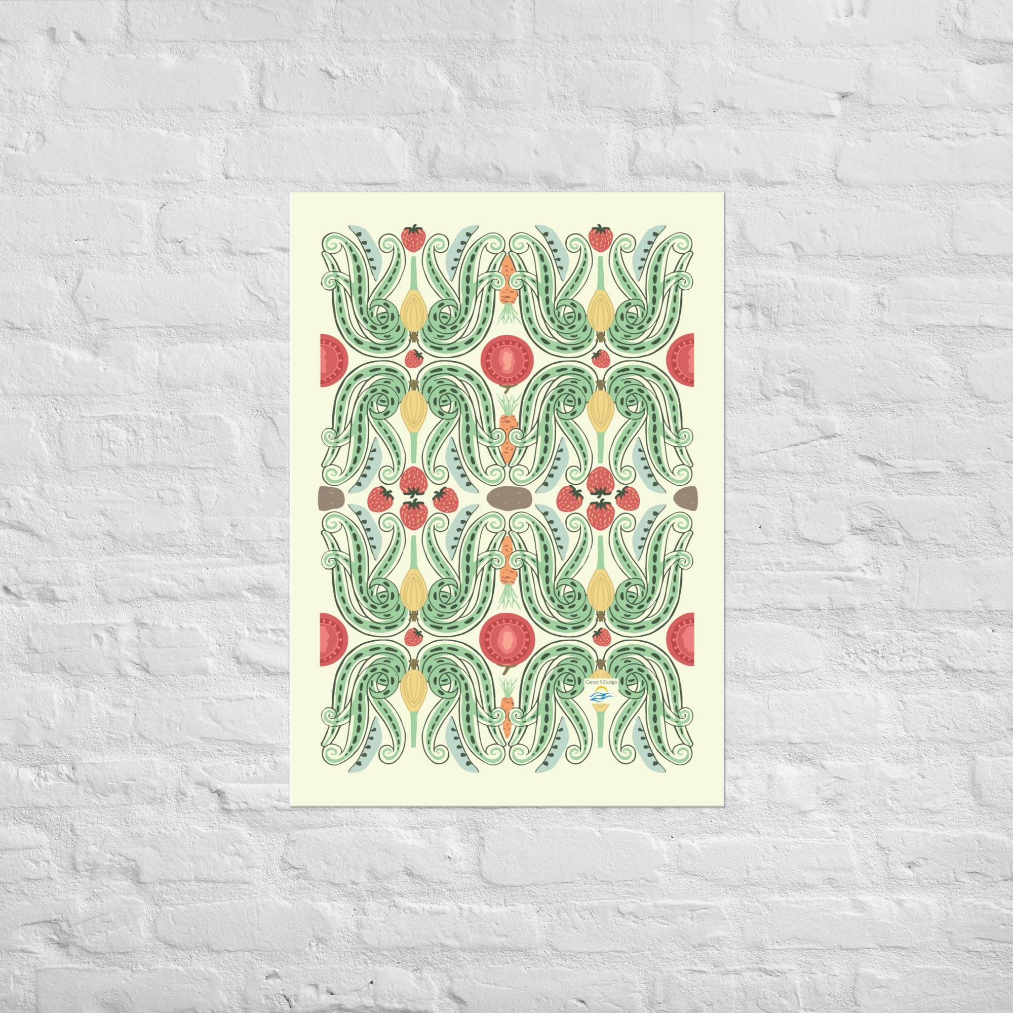 A Garden Lover's Poster | Vegetable Garden Poster | Vegetable Poster | Plant Poster | garden decor | Garden gift