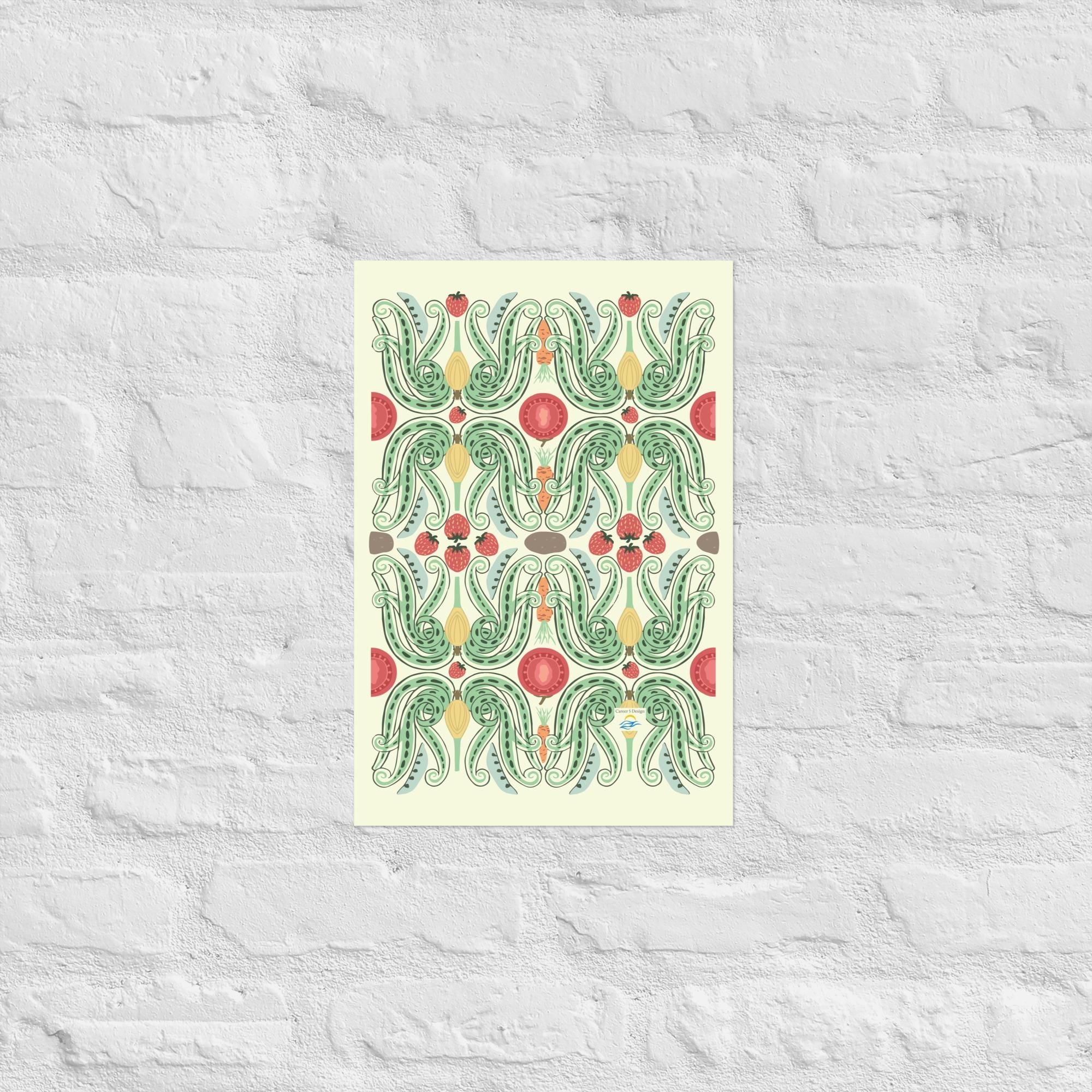 A Garden Lover's Poster | Vegetable Garden Poster | Vegetable Poster | Plant Poster | garden decor | Garden gift