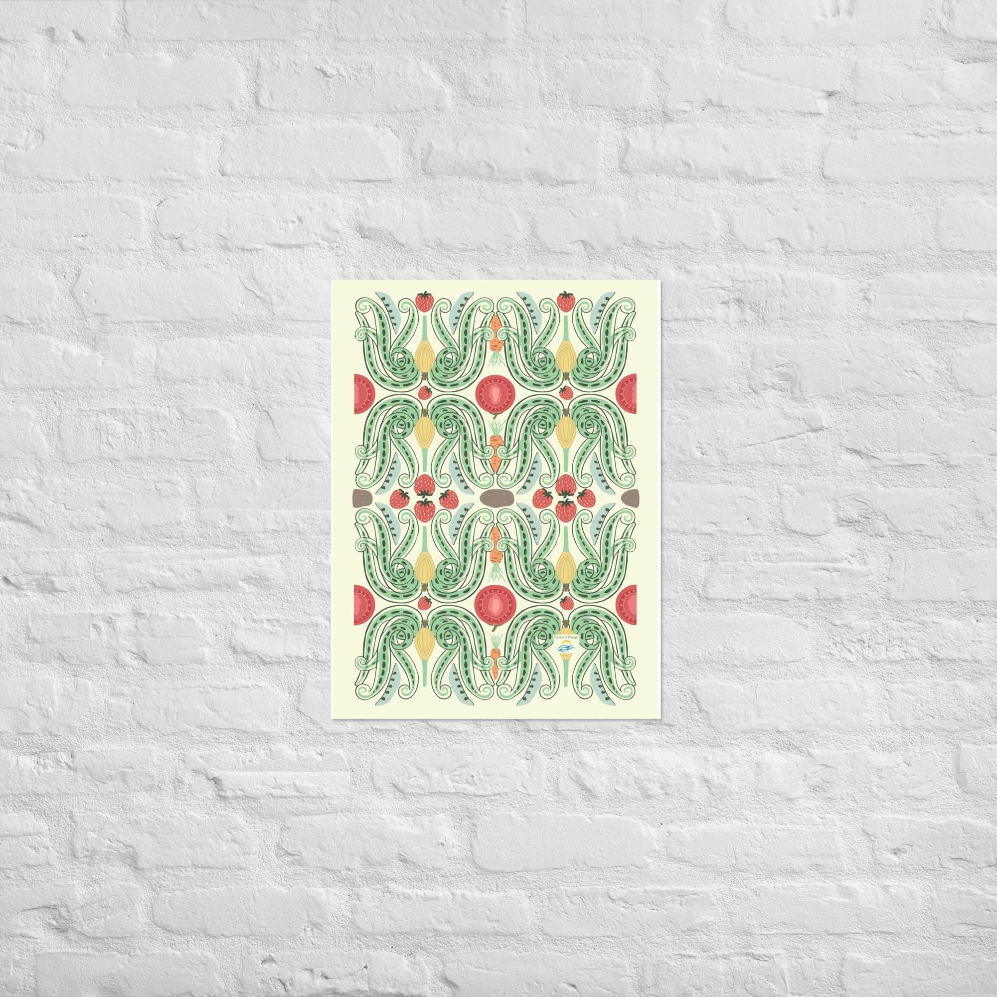 A Garden Lover's Poster | Vegetable Garden Poster | Vegetable Poster | Plant Poster | garden decor | Garden gift