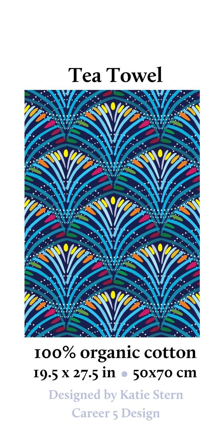 Autumn Forest Tea Towel | Autumn Colors | Abstract Art | Fall Art | Katie Stern | Career 5 Design