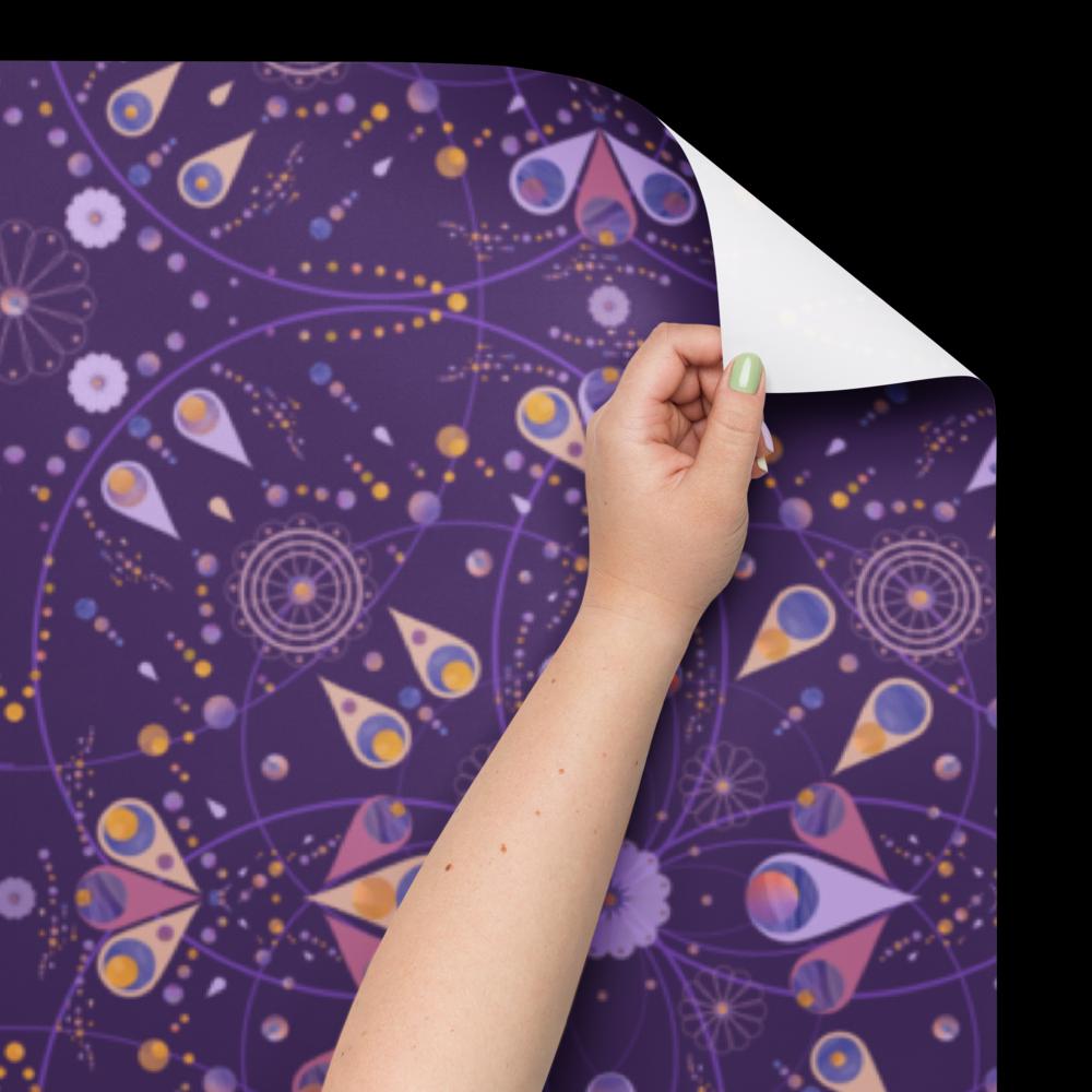 Gift wrap | Wrapping paper 3 sheets | scrapbook paper | galactic design | paper quilling | outer space design