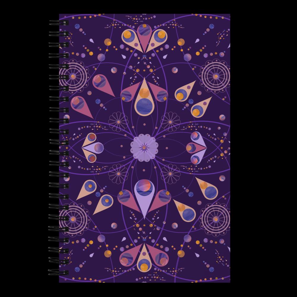 Outer Space Floral spiral notebook | Floral and Planets | Celestial Space spiral notebook | Navigation spiral notebook | Unisex notebook