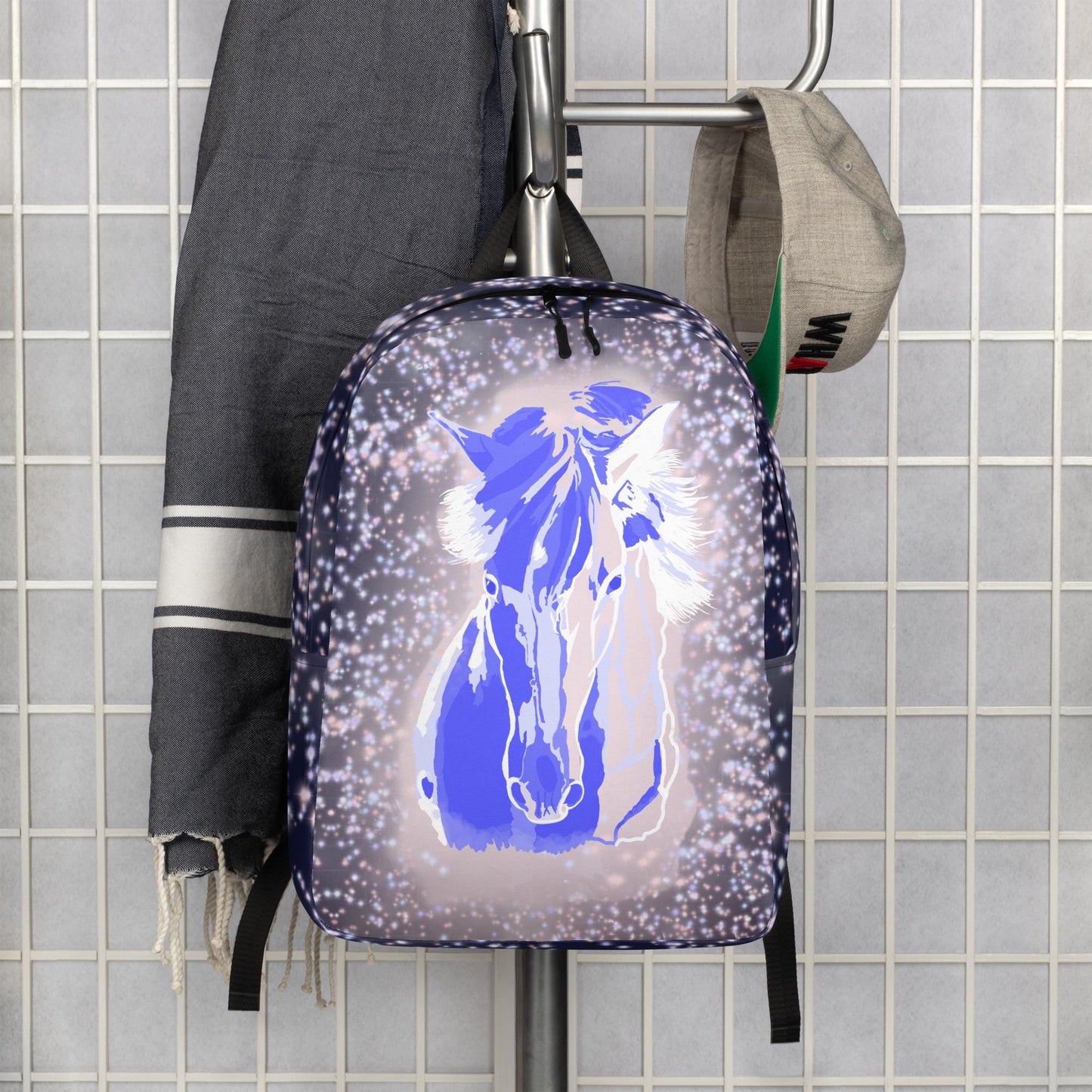 Galloping into School with a  Starry Night Horse Backpack | Young Horse Lovers Backpack | Dream Horse Backpack